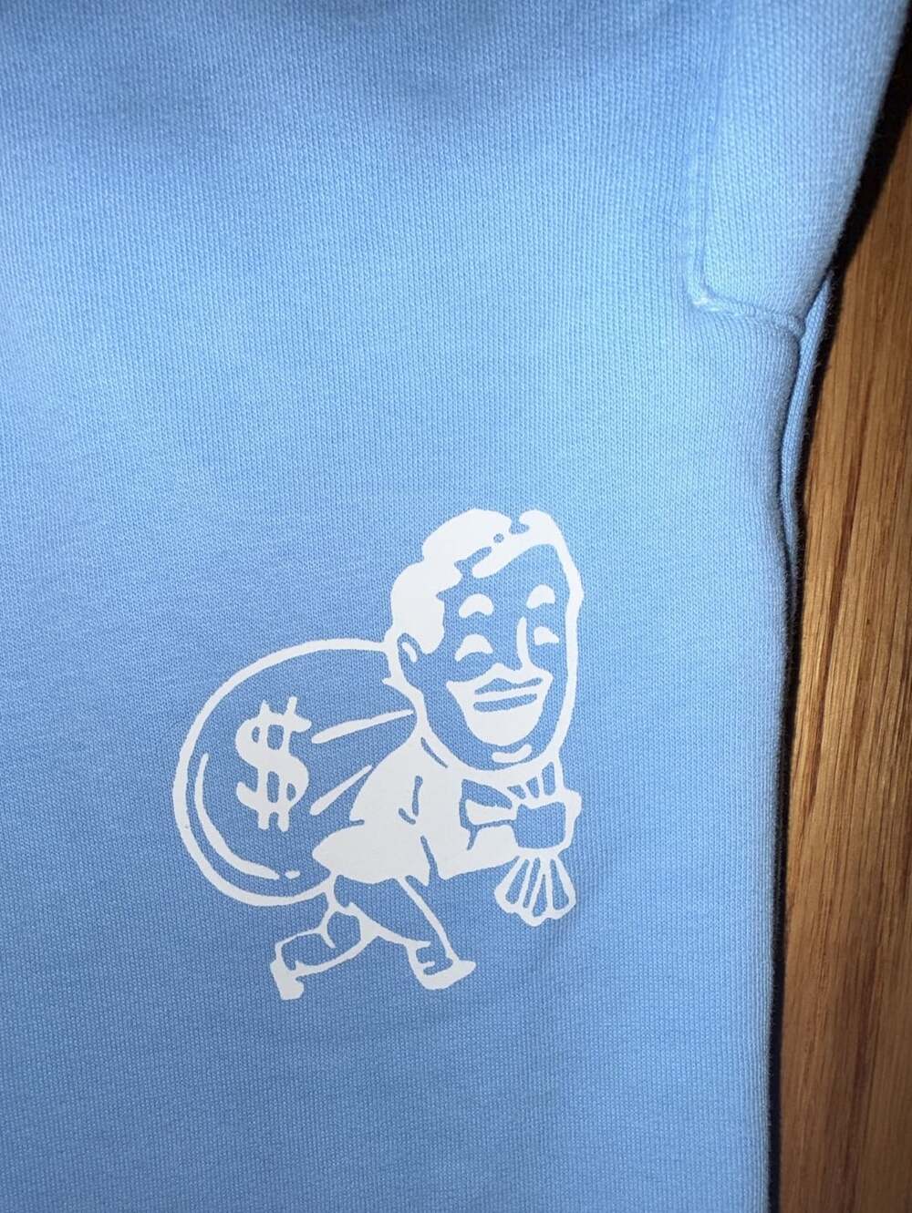 The Hustlers Prosper Sweatpants Size XL Light Blue Streetwear - Picture 3 of 11